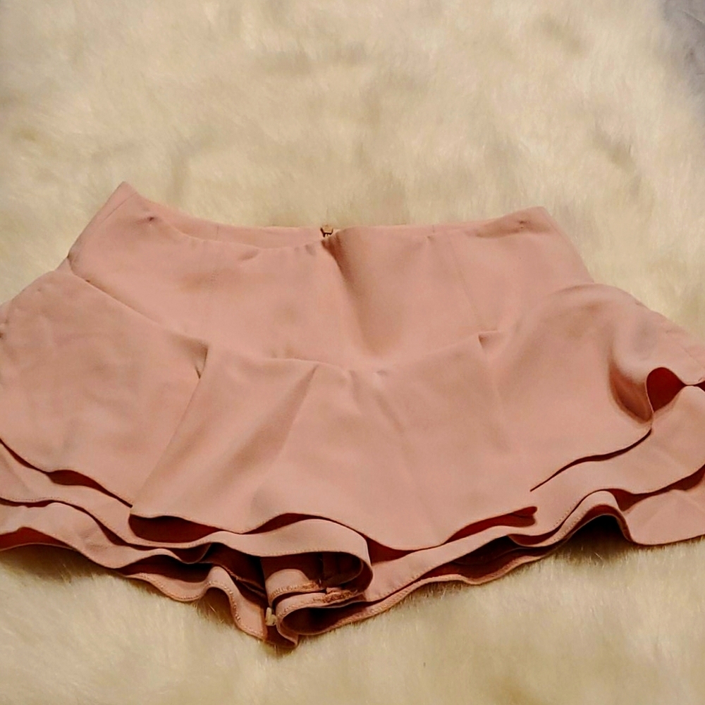 Zara skirt with linen on bottom.